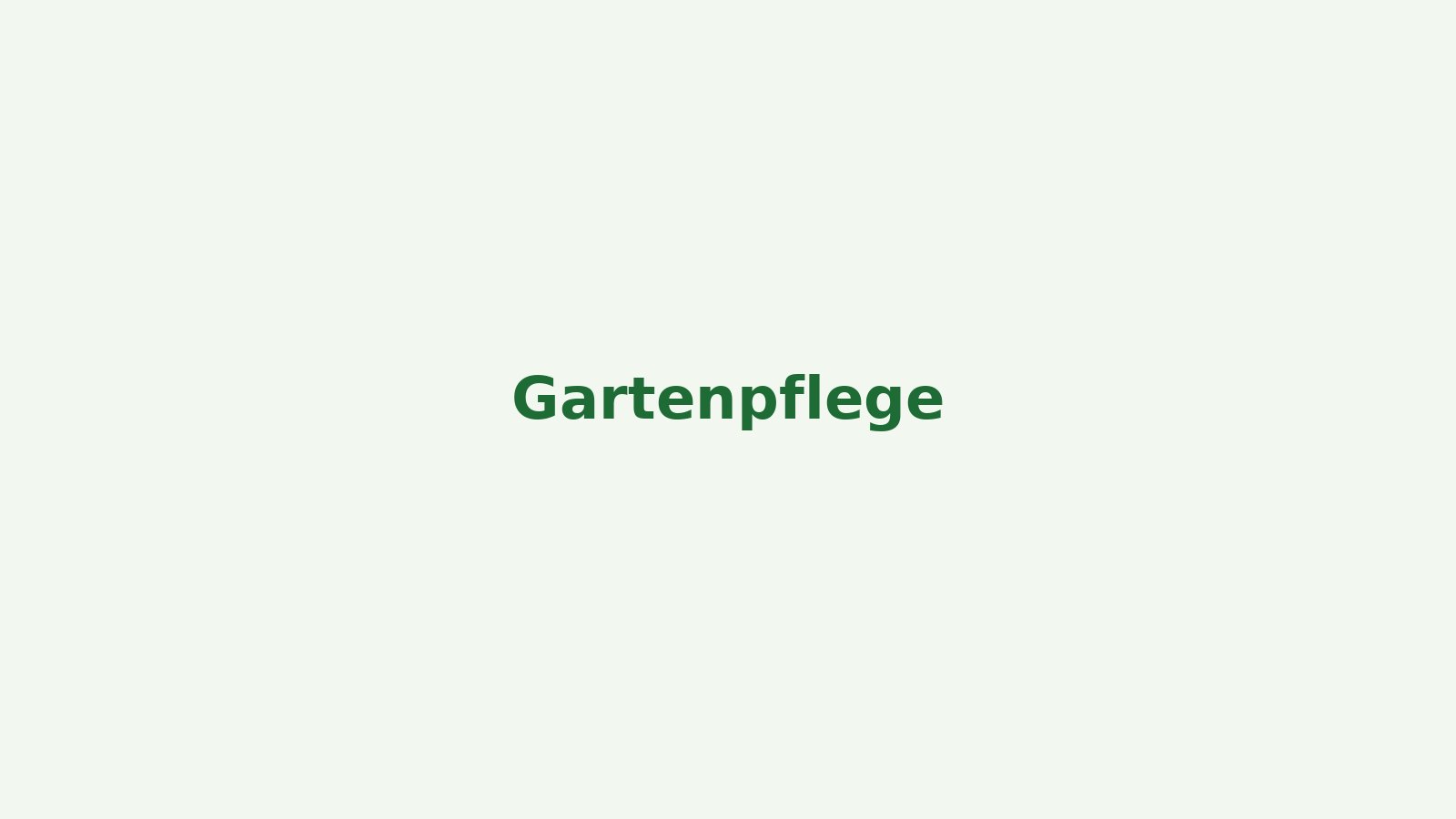 Gartenpflege