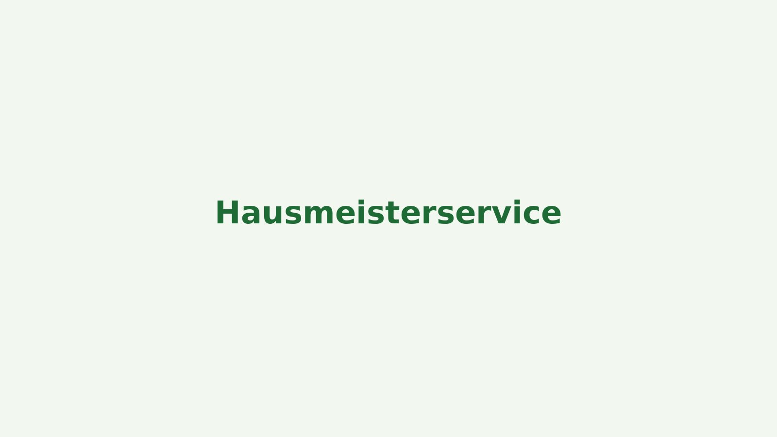 Hausmeisterservice